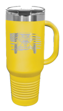 Load image into Gallery viewer, RZR Flag 40oz Handled Mug Laser Engraved
