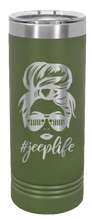 Load image into Gallery viewer, Jeep Life Laser Engraved Skinny Tumbler (Etched)
