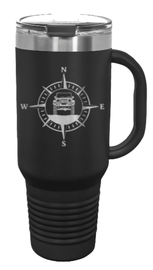 Jeep Compass JK 40oz Handled Mug Laser Engraved