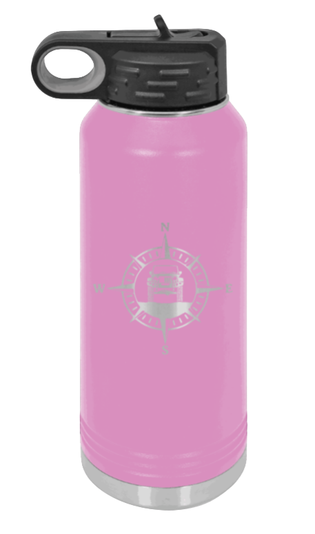 Jeep Compass JK - 32oz Water Bottle Laser Engraved- Light Purple