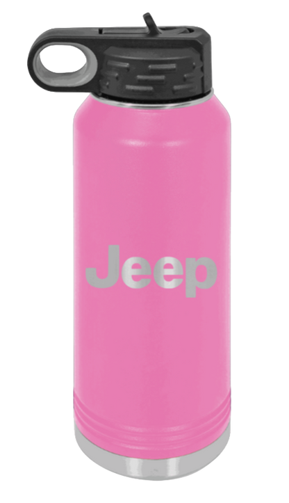 Jeep - 32oz Water Bottle Laser Engraved- Pink