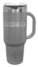 Load image into Gallery viewer, XJ Grill with Mountain 40oz Handled Mug Laser Engraved
