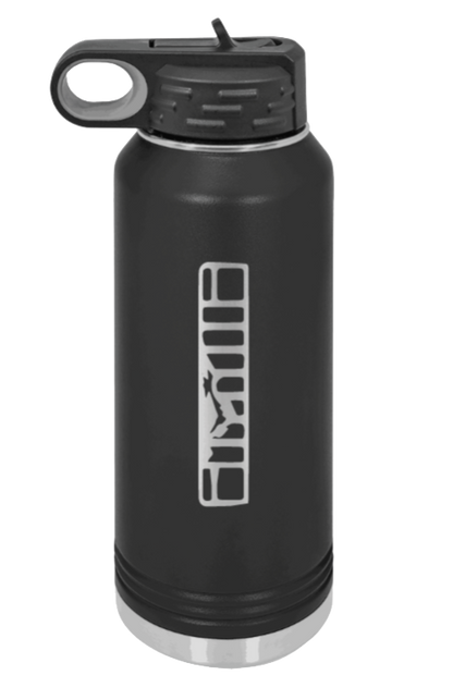 XJ Grill - 32oz Water Bottle Laser Engraved- Black
