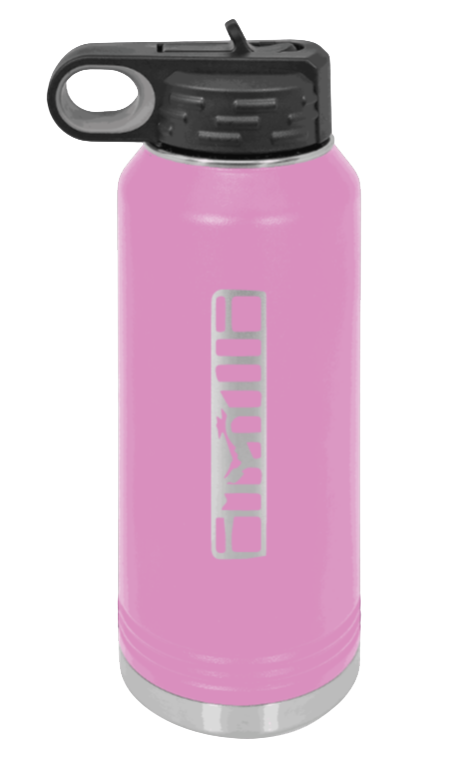 XJ Grill - 32oz Water Bottle Laser Engraved- Light Purple