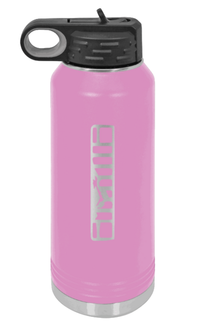 XJ Grill - 32oz Water Bottle Laser Engraved- Light Purple