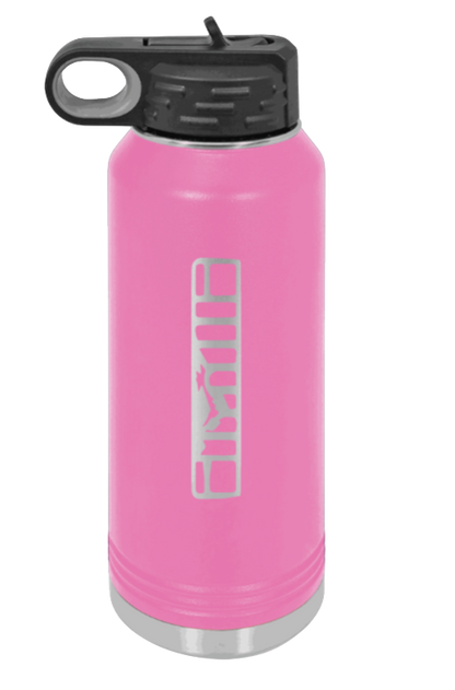 XJ Grill - 32oz Water Bottle Laser Engraved- Pink