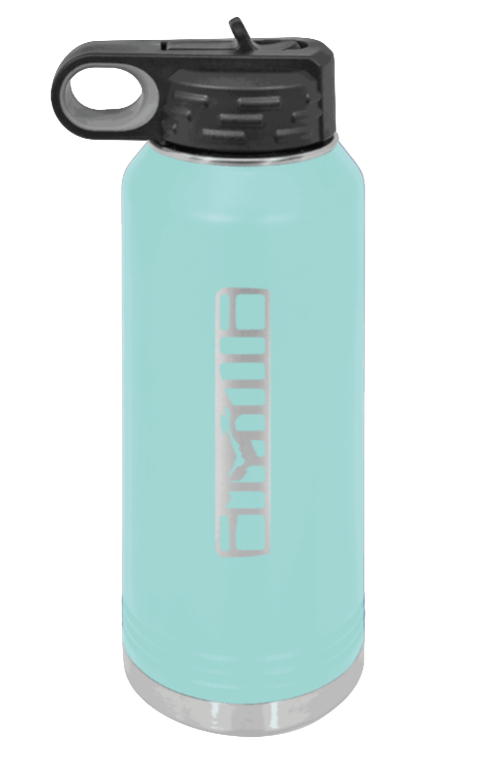 XJ Grill - 32oz Water Bottle Laser Engraved- Teal