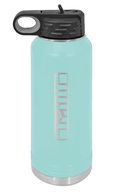 XJ Grill - 32oz Water Bottle Laser Engraved- Teal