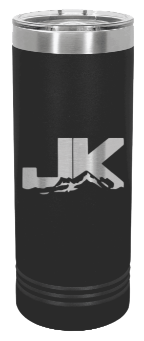 JK Jeep Laser Engraved Skinny Tumbler (Etched)