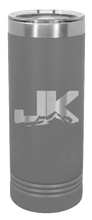 Load image into Gallery viewer, JK Jeep Laser Engraved Skinny Tumbler (Etched)
