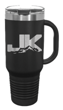 Load image into Gallery viewer, JK Mountains 40oz Handled Mug Laser Engraved
