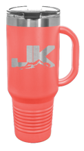 Load image into Gallery viewer, JK Mountains 40oz Handled Mug Laser Engraved
