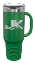 Load image into Gallery viewer, JK Mountains 40oz Handled Mug Laser Engraved
