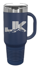 Load image into Gallery viewer, JK Mountains 40oz Handled Mug Laser Engraved
