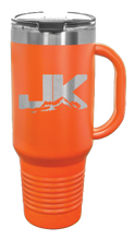 Load image into Gallery viewer, JK Mountains 40oz Handled Mug Laser Engraved
