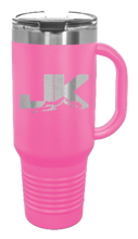 Load image into Gallery viewer, JK Mountains 40oz Handled Mug Laser Engraved
