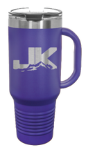 Load image into Gallery viewer, JK Mountains 40oz Handled Mug Laser Engraved
