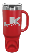 Load image into Gallery viewer, JK Mountains 40oz Handled Mug Laser Engraved
