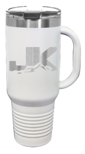 Load image into Gallery viewer, JK Mountains 40oz Handled Mug Laser Engraved
