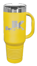 Load image into Gallery viewer, JK Mountains 40oz Handled Mug Laser Engraved
