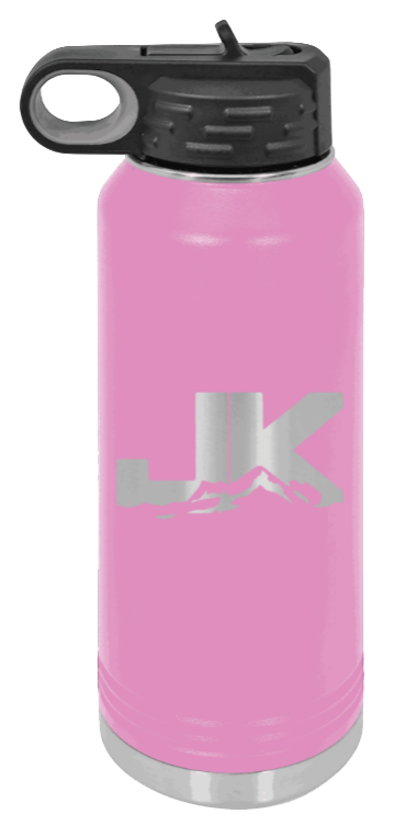 JK - 32oz Water Bottle Laser Engraved- Light Purple