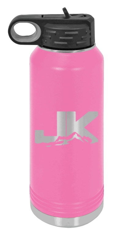 JK - 32oz Water Bottle Laser Engraved- Pink