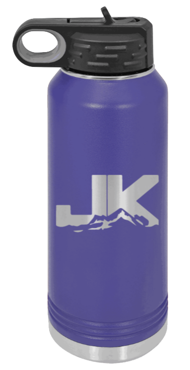 JK - 32oz Water Bottle Laser Engraved- Purple
