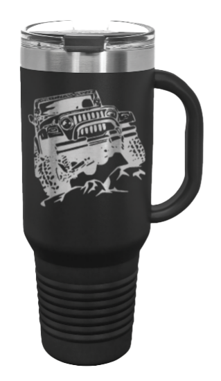 TJ Crawler 40oz Handled Mug Laser Engraved