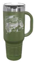 Load image into Gallery viewer, TJ Crawler 40oz Handled Mug Laser Engraved
