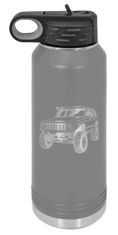 Cherokee - 32oz Water Bottle Laser Engraved- Dark Grey