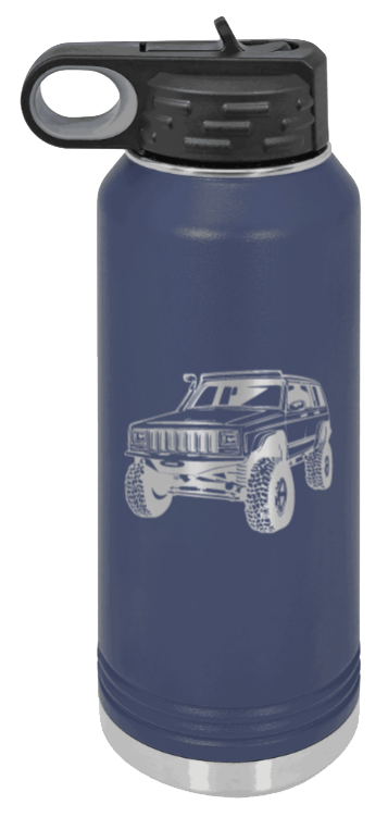 Cherokee - 32oz Water Bottle Laser Engraved- Navy