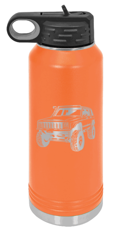 Cherokee - 32oz Water Bottle Laser Engraved- Orange