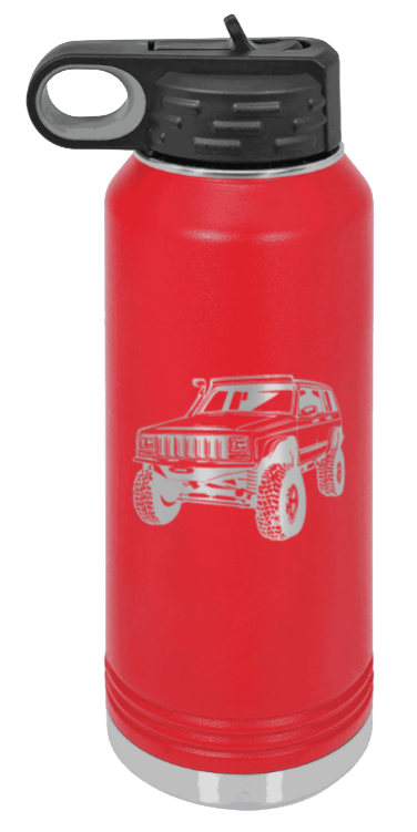 Cherokee - 32oz Water Bottle Laser Engraved- Red