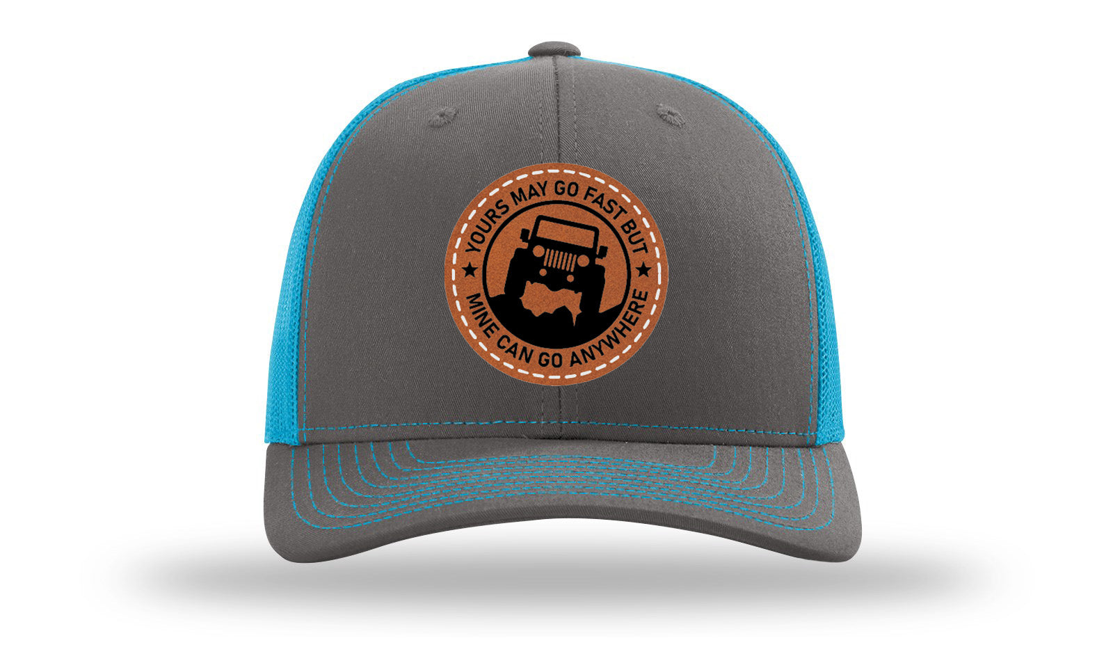 Charcoal / Neon Blue