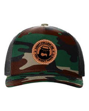 Load image into Gallery viewer, Don&#39;t Follow Me You Won&#39;t Make It Leather Patch Richardson 112 Duck Camo Hat
