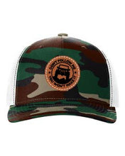 Load image into Gallery viewer, Don&#39;t Follow Me You Won&#39;t Make It Leather Patch Richardson 112 Duck Camo Hat
