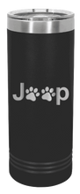 Load image into Gallery viewer, Jeep Paws Laser Engraved Skinny Tumbler (Etched)
