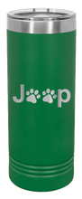 Load image into Gallery viewer, Jeep Paws Laser Engraved Skinny Tumbler (Etched)
