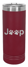 Load image into Gallery viewer, Jeep Paws Laser Engraved Skinny Tumbler (Etched)
