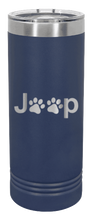 Load image into Gallery viewer, Jeep Paws Laser Engraved Skinny Tumbler (Etched)
