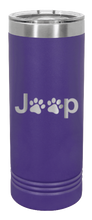 Load image into Gallery viewer, Jeep Paws Laser Engraved Skinny Tumbler (Etched)
