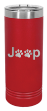 Load image into Gallery viewer, Jeep Paws Laser Engraved Skinny Tumbler (Etched)
