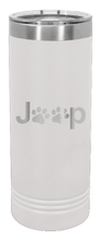 Load image into Gallery viewer, Jeep Paws Laser Engraved Skinny Tumbler (Etched)
