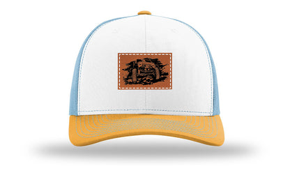 White / Columbia Blue / Yellow