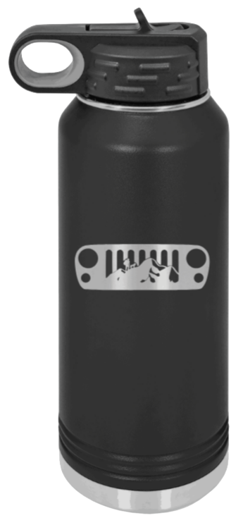 JK Grill Mountain Laser Engraved Water Bottle (Etched)