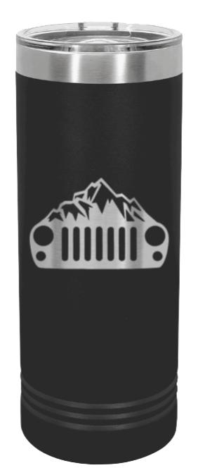 JK Mountains Laser Engraved Skinny Tumbler (Etched)