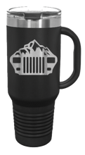 Load image into Gallery viewer, YJ Mountains 40oz Handled Mug Laser Engraved
