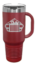 Load image into Gallery viewer, YJ Mountains 40oz Handled Mug Laser Engraved
