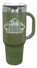 Load image into Gallery viewer, YJ Mountains 40oz Handled Mug Laser Engraved
