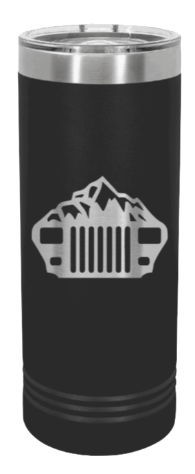 YJ Mountains Laser Engraved Skinny Tumbler (Etched)